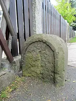 Königlich-Sächsischer Ganzmeilenstein an der S&nbsp;11 in Kleinbardau