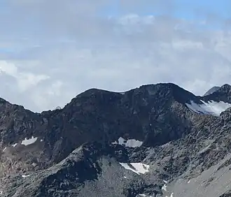 Die Kleine (links) und die Große Muklaspitze gesehen vom Rotenmanntörl