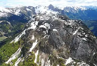 Blick vom Frischenkofel auf den Kleinen Pal