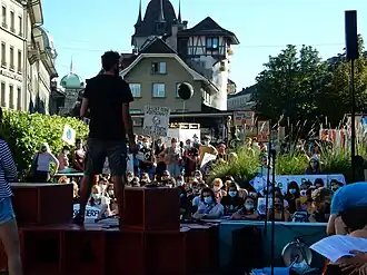 Bern, 3. September 2020 mit Covid-Schutzmasken