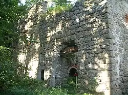 Burgtor zu Burgruine Klingenberg, Westansicht