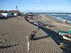 Boote am Strand von Klitmøller