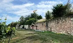 Rekonstruierte Mauer des Klosters Sion