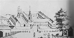 Das Kloster um 1800
