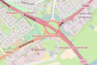 Übersichtskarte Knooppunt Velperbroek