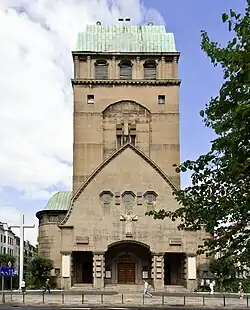 Frühere Garnisonkirche und heutige Herz-Jesu-Kirche in Stettin im Jahr 2012