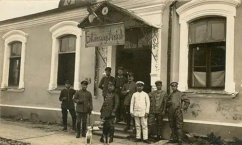Entlausungsanstalt im Ersten Weltkrieg