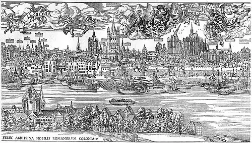 Kölner Stadtansicht von 1531 (Detail), Anton Woensam