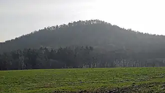 Der Kohlbornstein von Koppelsdorf aus gesehen