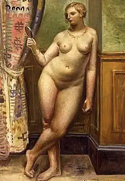 Frau mit Spiegel, 1928[1]