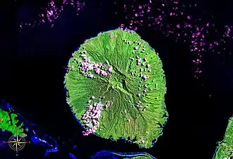 Satellitenbild der Insel