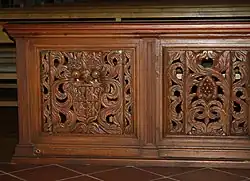 Kommunionbank Wi-Frauenstein mit Sohlern'schem Wappen