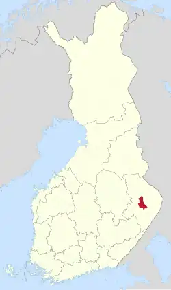 Lage von Kontiolahti in Finnland
