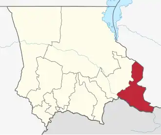 Lage im Oblys Schambyl