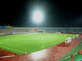 Das Gyeongju-Stadion unter Flutlicht im Oktober 2008