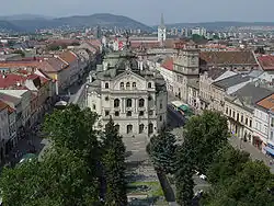 Konzeption des linsenförmigen historischen Stadtkerns von Košice