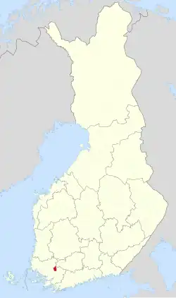 Lage von Koski Tl in Finnland