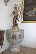 Taufstein aus dem 15.&nbsp;Jahrhundert