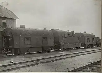 Der Panzerzug III. in Kowel, 1916