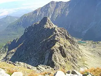 Der Kozí štít vom Gipfel des Jahňací štít