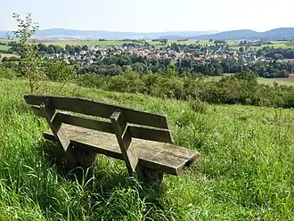 Blick vom Krösselberg nach Süden auf Abterode