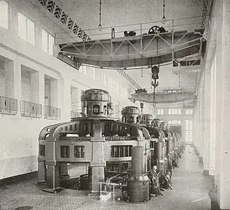 Maschinensaal ca. 1920