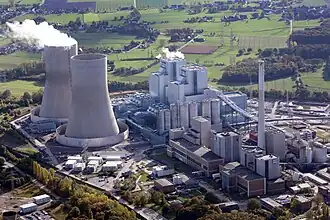 Luftbild vom Kraftwerk Westfalen 2013, alternative Ansicht