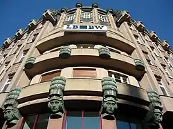 Šupich-Häuser, Prag, 1911–1919, Detail der Fassade