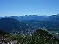 Blick vom Kramergrat Richtung Osten nach Garmisch-Partenkirchen