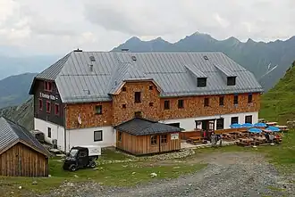 Krefelder Hütte am 24. Juli 2014