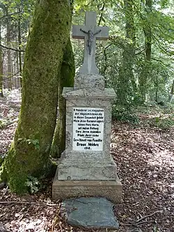 Gedenkkreuz für Braun-Eicken, ehem. Besitzer, 1918