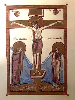 Kreuzigung mit María und Johannes‘