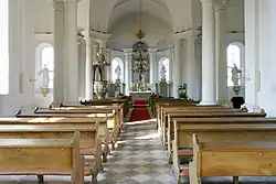 Innenansicht der Kreuzkapelle