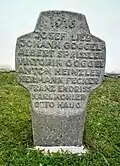 Gedenkstein für die Opfer des Ersten Weltkrieges 1916.