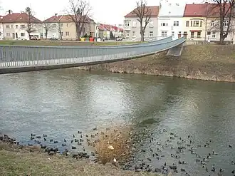 Fußgängerbrücke Kroměříž