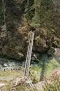Die Schlucht im Mündungsbereich