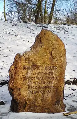 An der Walkmühle erbaute Friedrich Krupp seinen ersten Reckhammer.