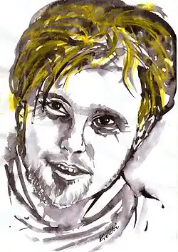 Aquarell von Krzysztof Komeda (Zbigniew Kresowaty)