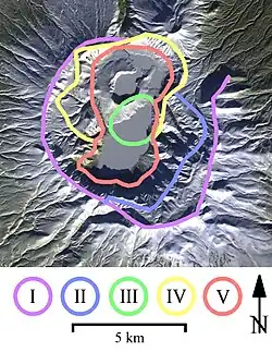 Lage der Calderen des Ksudatsch
