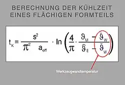 Kühlzeitberechnungsformel