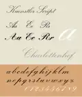 Künstler Schreibschrift von Hans Bohn für die Schrift- gießerei D. Stempel 1902