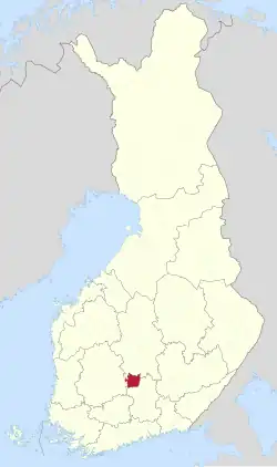 Lage von Kuhmoinen in Finnland
