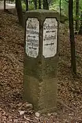 Historischer Wegweiser am Fremdenweg
