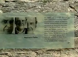 Hinweistafel H. Falke