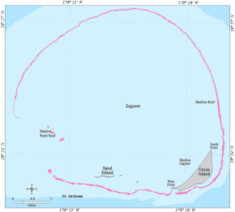 Karte des Kure-Atolls