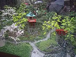 Kiyomizu Kannon-dō und Tsutenbashi (Modell)