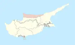 Der Bezirk Kyrenia auf Zypern