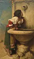 Jeune fille romaine à la fontaine (1875)