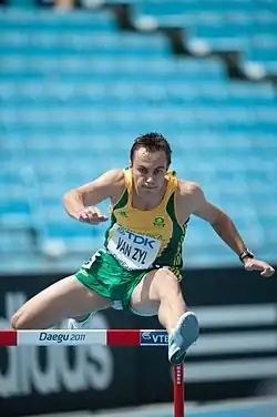 Louis Jacobus van Zyl – ausgeschieden als Sechster in&nbsp;48,09&nbsp;s