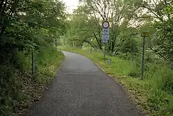 Grenzübergang am Heißensteiner Weg zwischen Doubrava und Bad Elster